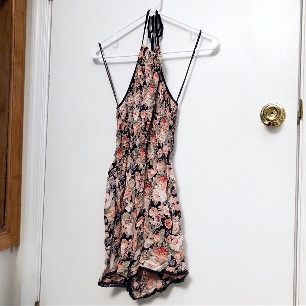 Floral Halter Romper
